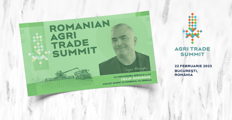 Romanian Agri Trade Summit, primul eveniment internațional de agribusiness, la București pe 22 februarie 2023