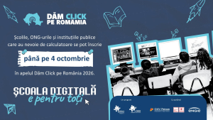 Dăm Click pe România 2026: Calculatoare recondiționate pentru școli, ONG-uri și instituții sociale